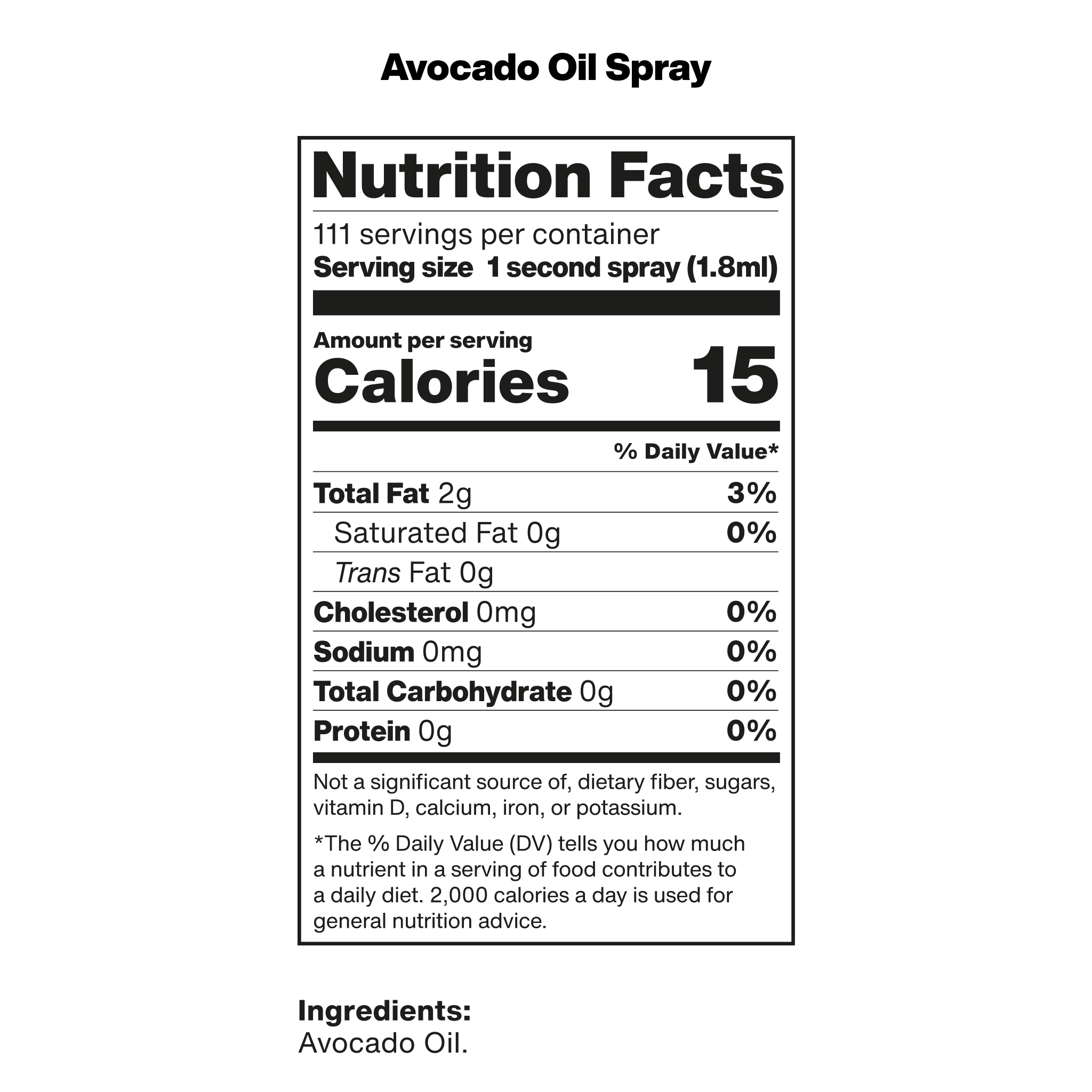 Avocado Oil Spray