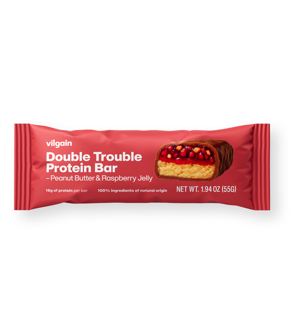 Double Trouble Protein Bar Peanut Butter & Raspberry Jelly (12 pack)